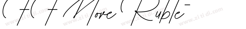 FF More Ruble字体转换